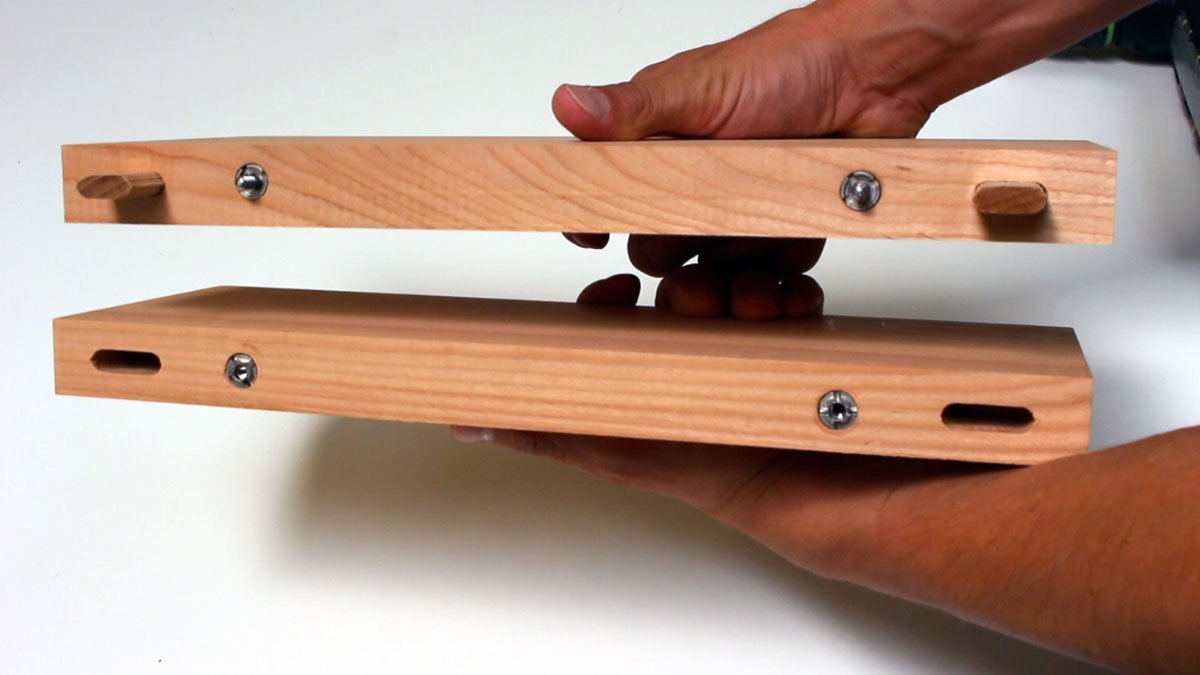 Unsichtbar magnetische Möbelverbindung für feine Möbel