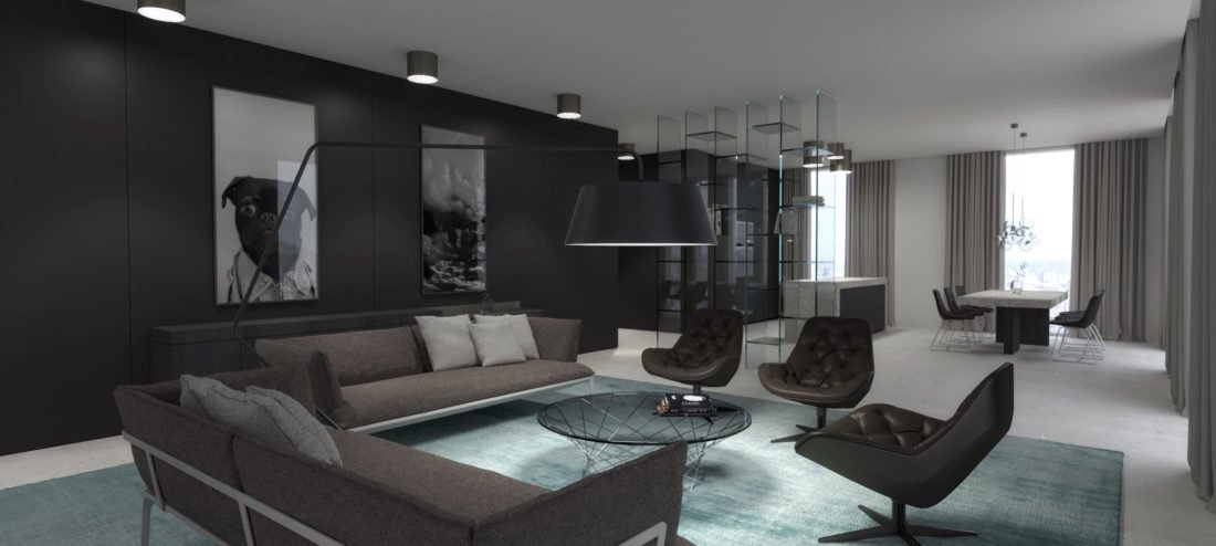 Hochwertiges Interior Design einer Wohnung in München